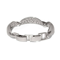 Brighton Women's Meridian Orbit Link Bracelet in silver - women's jewelry - detail view