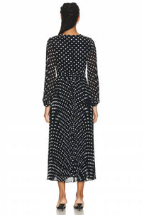 Zimmermann - Sunray Long Sleeve Polka Dot Midi Dress