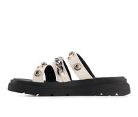 Andrea - Women's Triple Strap Chain Sandals