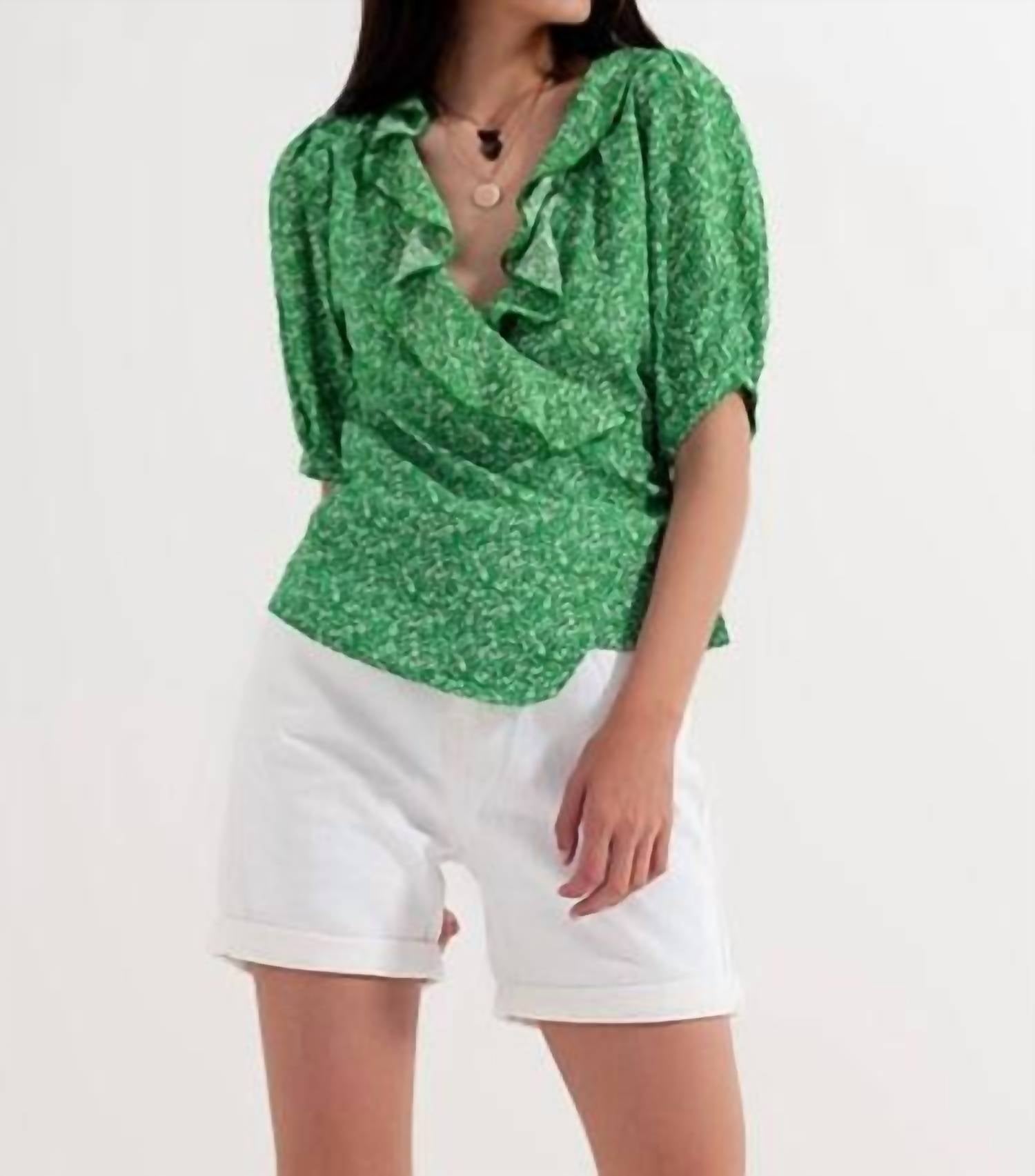 Q2 - Snow In Summer Wrap Blouse