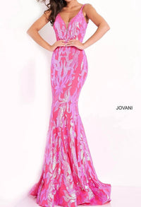 Jovani - Sequin Fitted Long Formal Gown