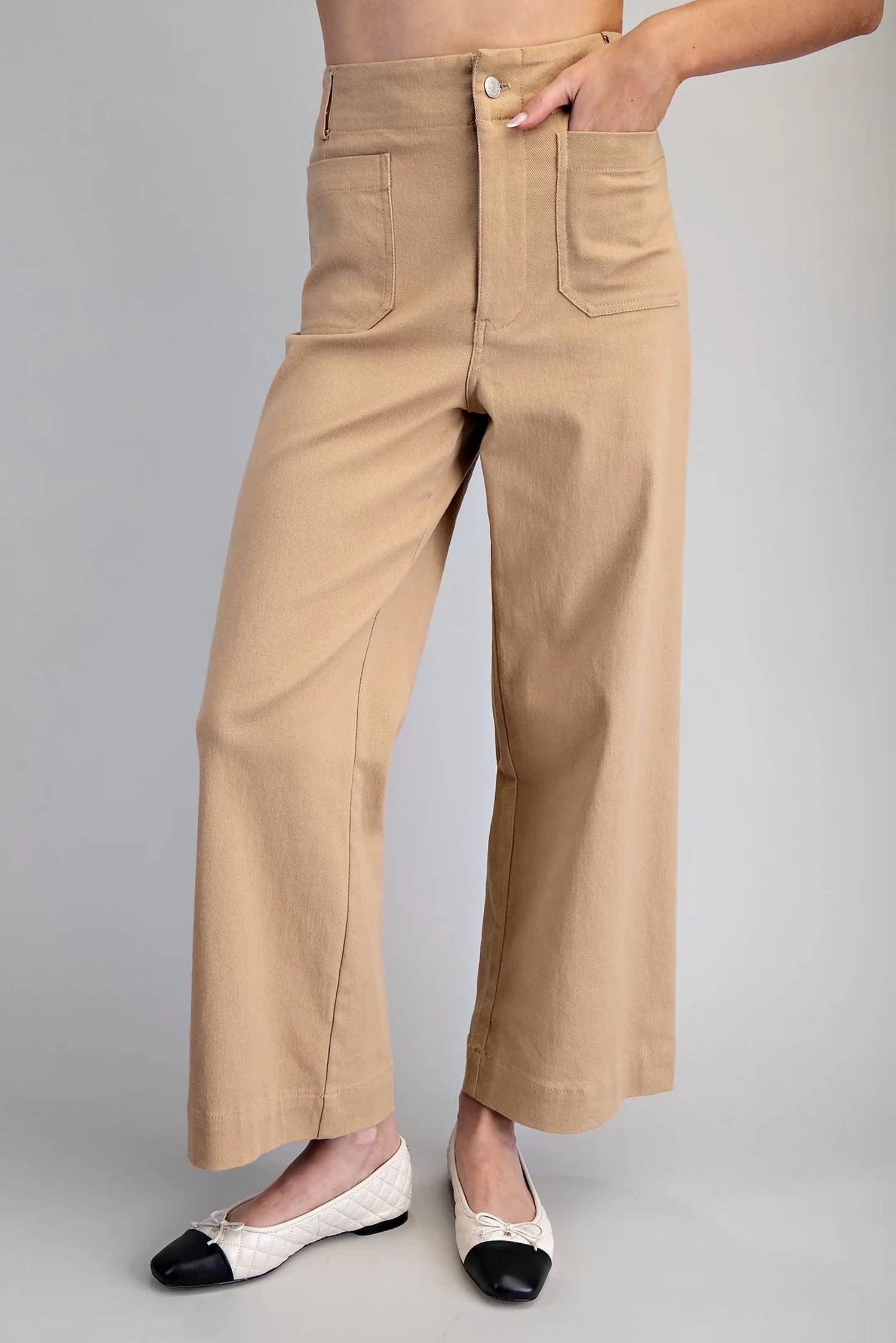 Eesome - Soft Washed Wide Leg Pants