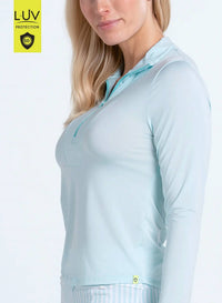 Lucky In Love - Free Play Zip Long Sleeve Top