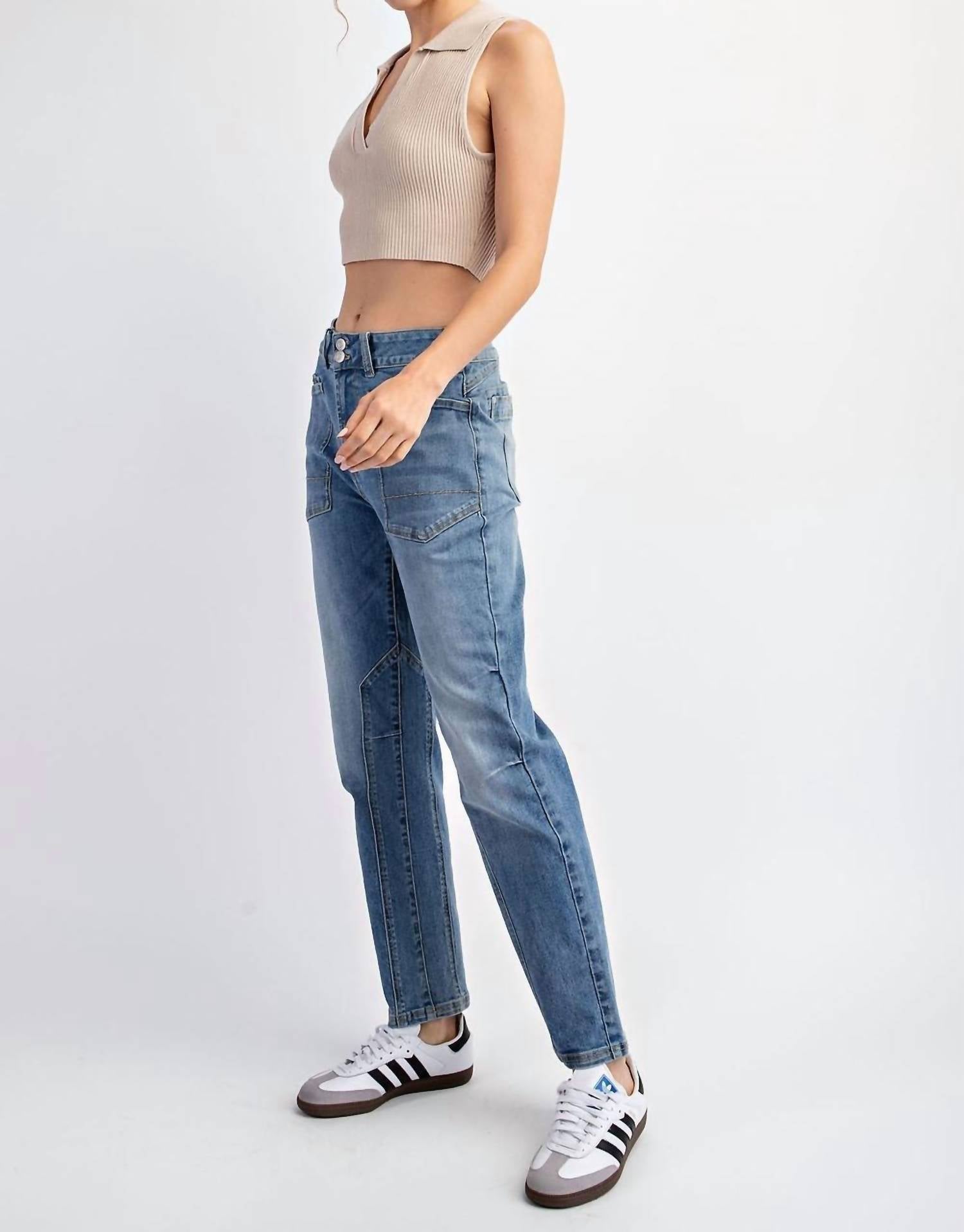 ee:some Skinny Denim Jeans in blue - women's pants - alternate view