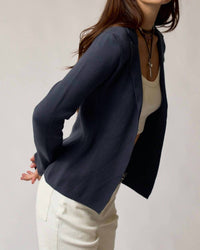 Lalavon - Classic Blazer Style Cardigan