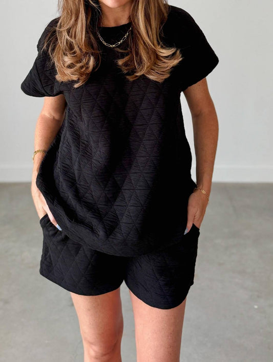 See And Be Seen - Quinley Quilted Short Set