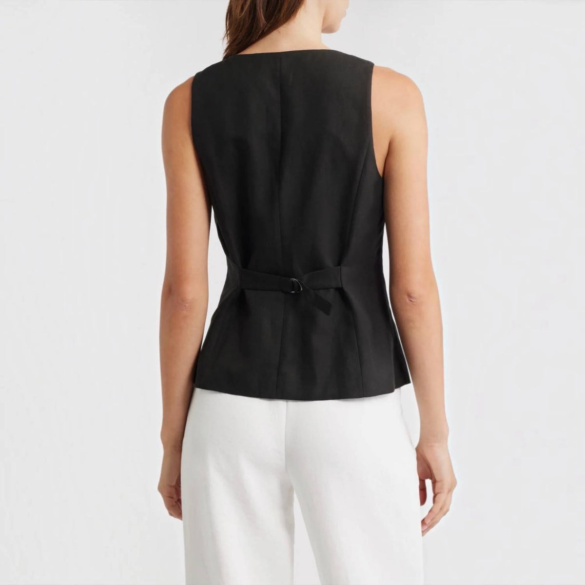Favorite Daughter - The Jones Linen-blend Vest