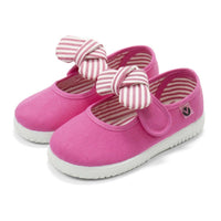 Victoria - Girls' Slip On Canvas Bow Shoes