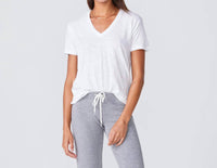 Monrow - Relaxed V Neck Tee