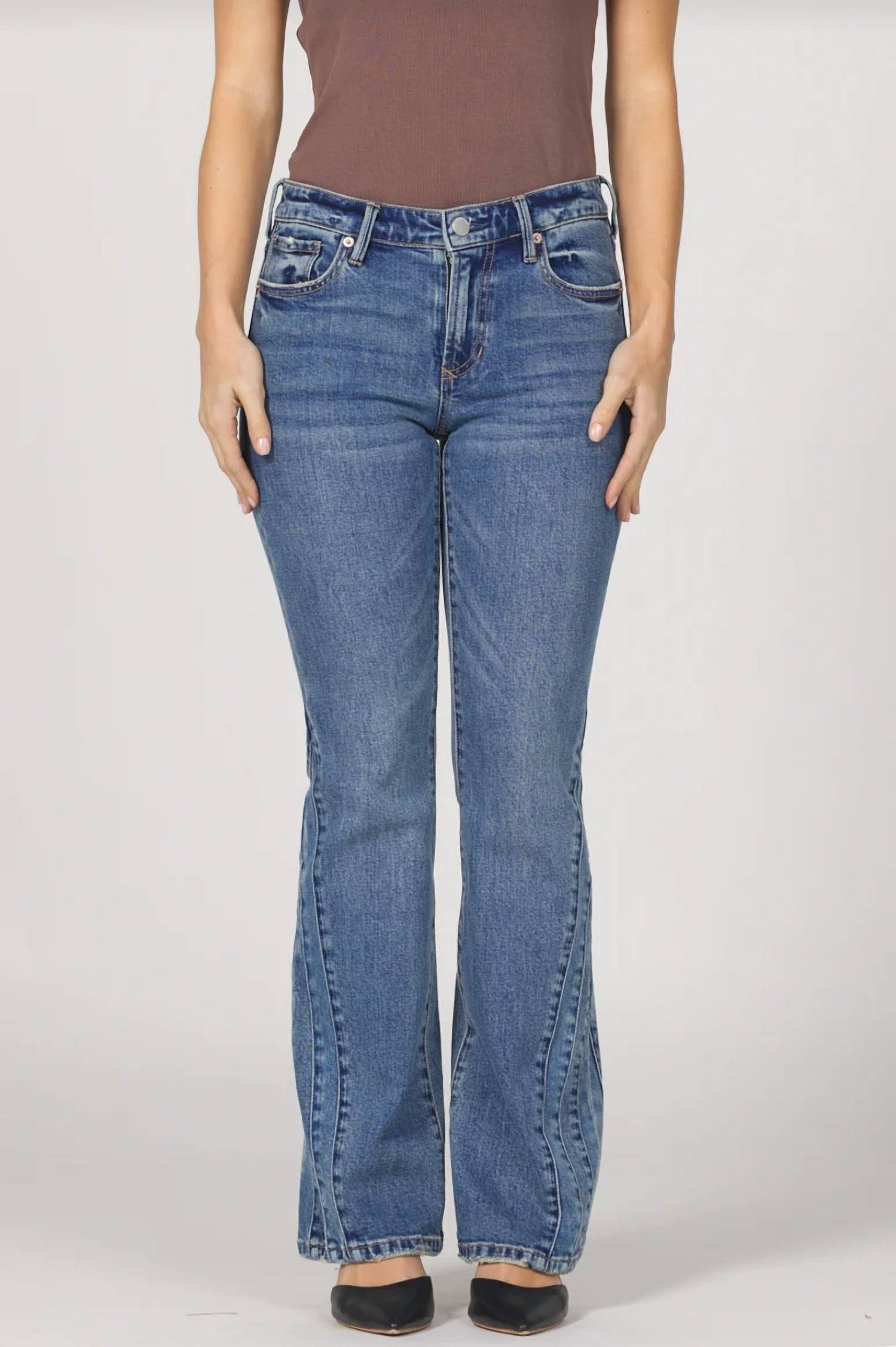 Dear John Denim - Rosa Mid Rise Flare Jeans