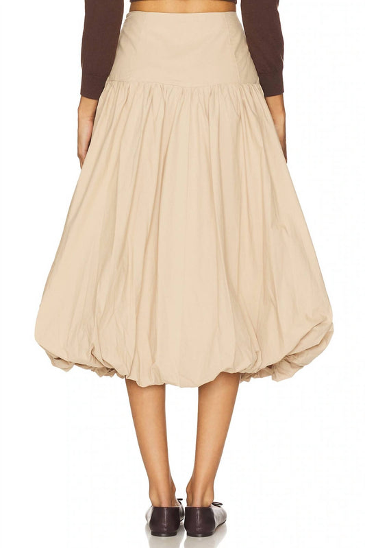 Astr - Kia Drop Waist Bubble Hem Midi Skirt