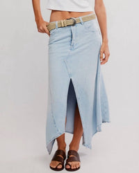 Free People - Aquarius Denim Maxi Skirt