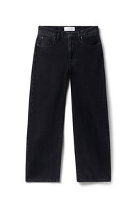 SLVRLAKE Jazmine Straight Leg Jeans in shadow ridge - women's jeans - detail view