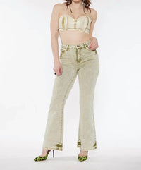 Circular Path - High Rise Flare Jean
