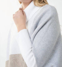 Joseph Ribkoff - Ceren Color Block Tunic Turtleneck Sweater Top