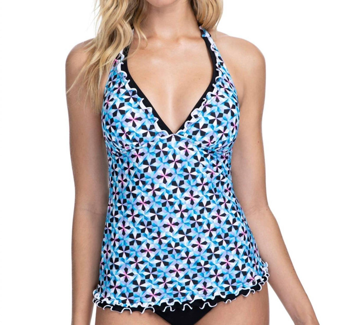 Profile By Gottex - V-Neck Halter Tankini Top
