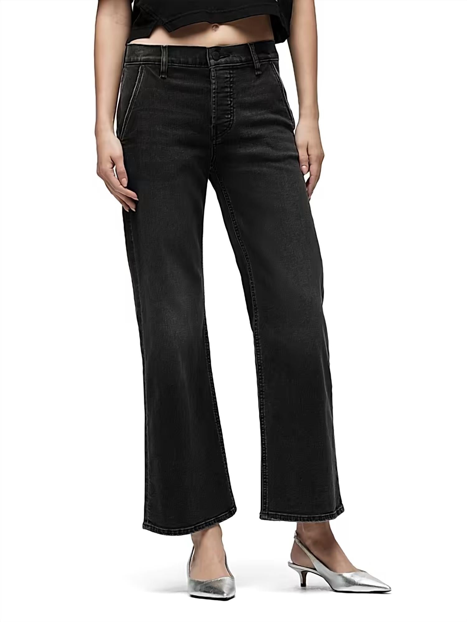 Hudson - Rosie Trouser High Rise Wide Leg Ankle Jeans