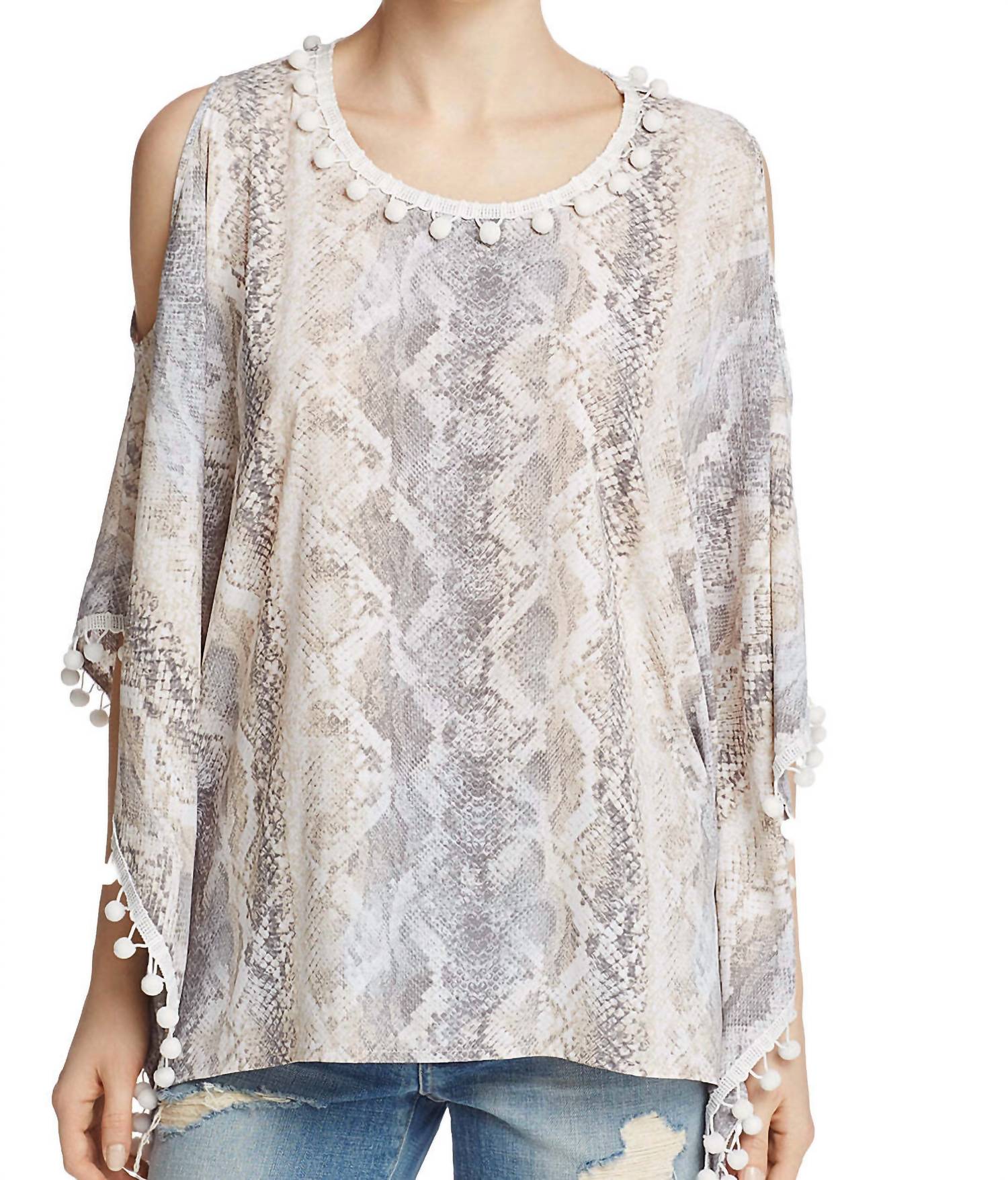 T Tahari - Women's Valerie Cold-shoulder Blouse