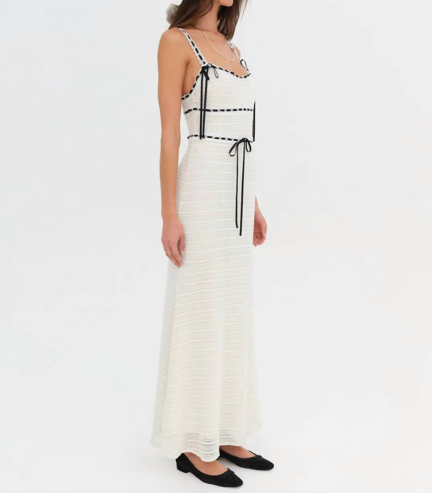 Lil Lemons By For Love And Lemons - Mayfair Crochet Maxi Dress