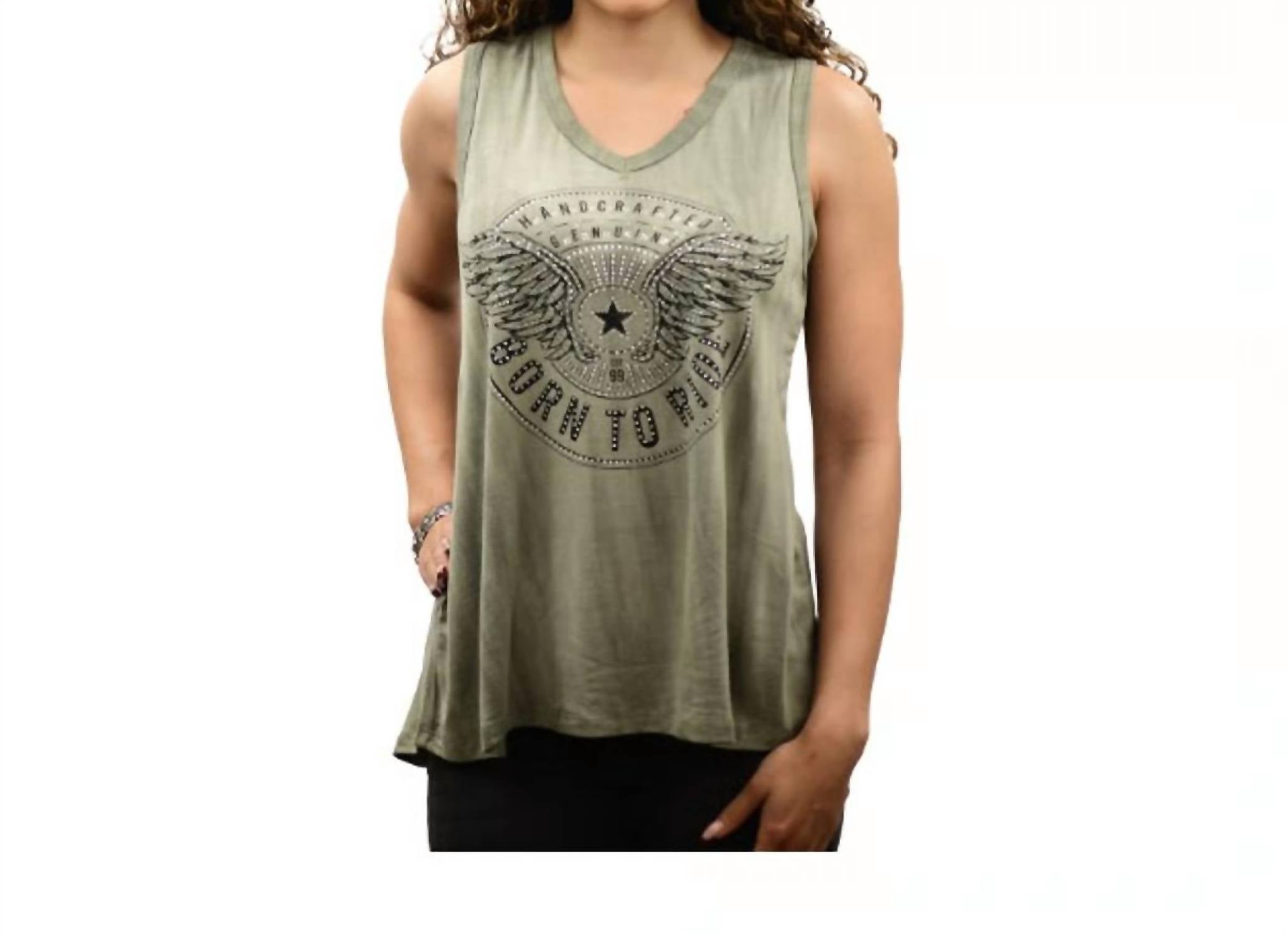 Liberty Wear - Born To Ride Tank Top