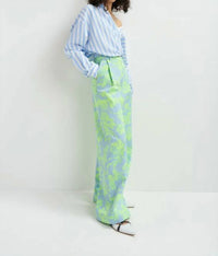 ESSENTIEL ANTWERP Hare Wrap Shirt in blue stripe - women's shirt - view 4