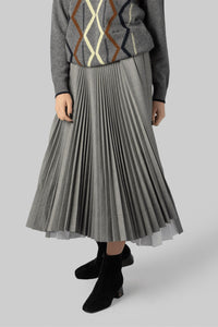 Plan C - Pleated Midi Skirt
