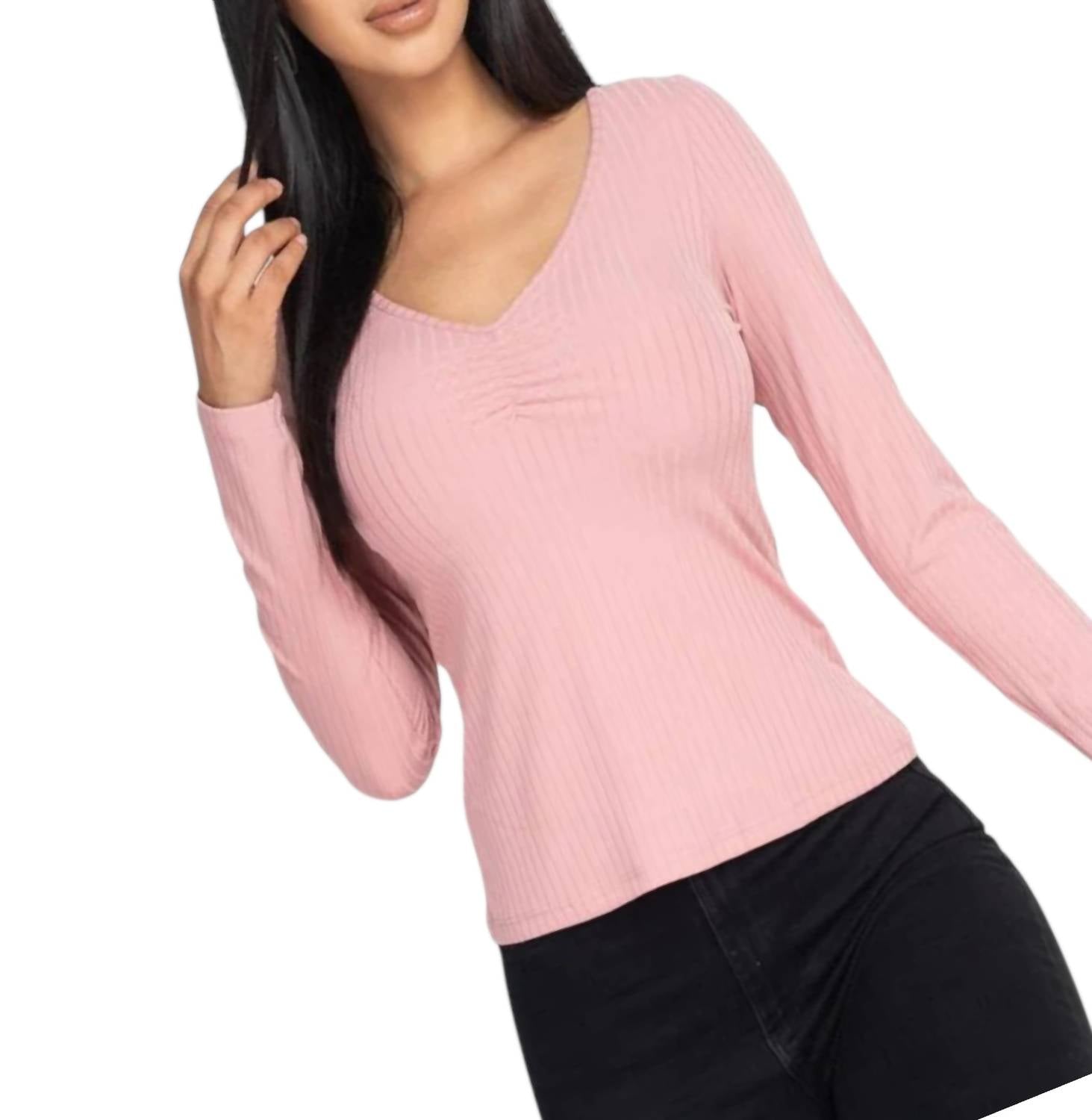 Capella - Ruched Chest detail Ribbed