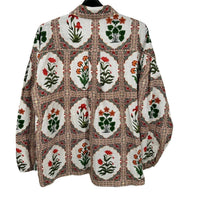 Vilagallo - Women's Floral Print Button Up Shirt
