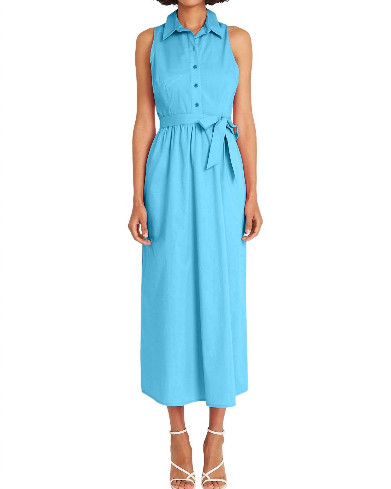 Maggy London - Sleeveless Shirt Dress