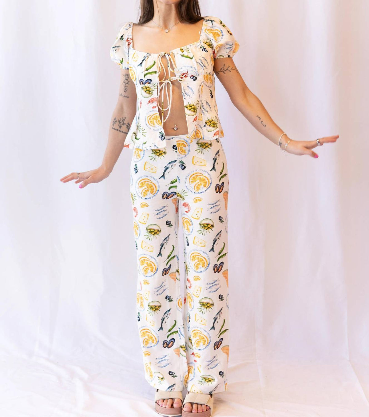 Pretty Garbage - Maddox Picnic Print Pants