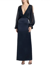 Ramy Brook - Leesa V-neck Floor-length Gown