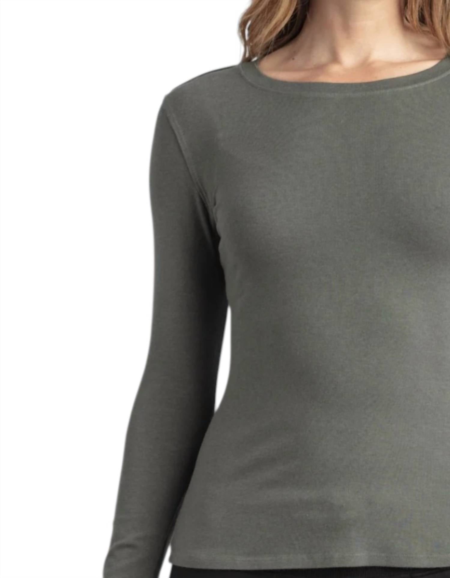 Mila Clothing - Long Sleeve Crew Top
