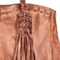 Never Mind - Women's Vintage Handmade Genuine Cowhide Leather Tote
