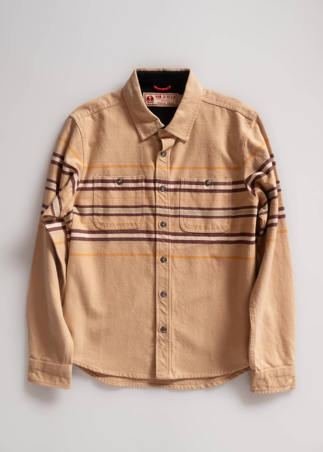 Iron & Resin Men's Upland Shirt in tan - men's shirt