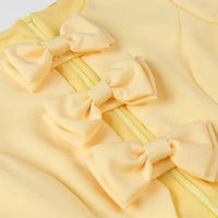 Sanyao Fashion - Chic Bow Accent Cut Out Mini Dress