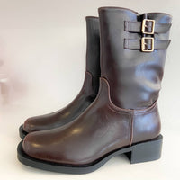 Matisse Women's Basil Short Buckle Riding Bootie in coffee - women's shoe