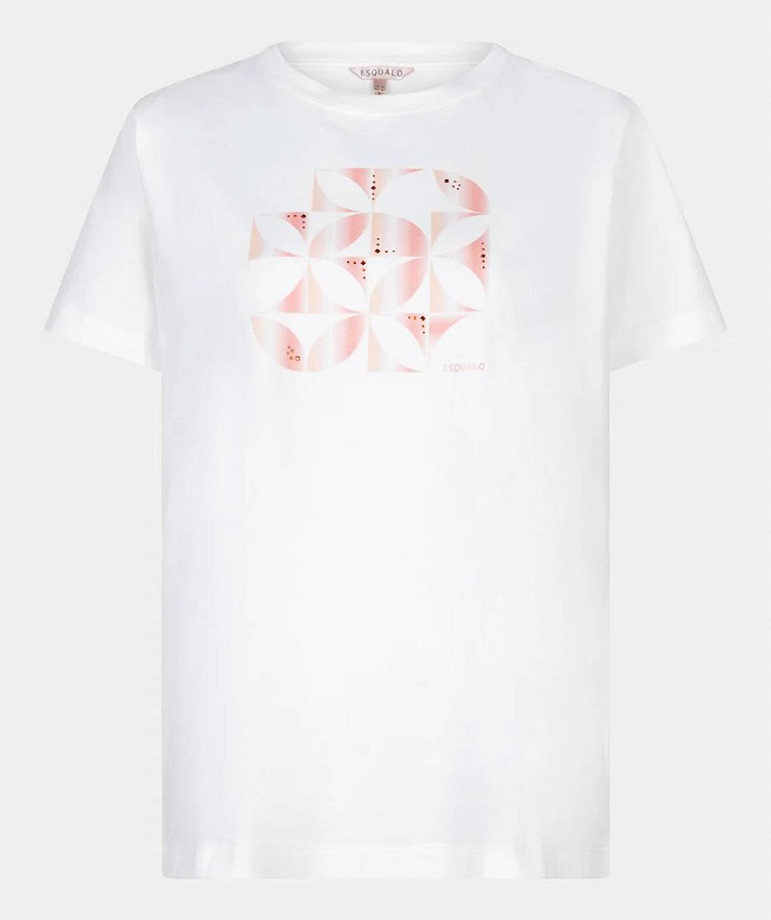 Esqualo - Tama Blocks Print T-shirt