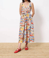 Frnch - Achouak Marche Blanc Midi Dress