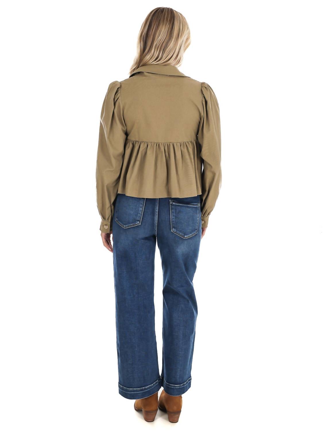 Idem Ditto - Autumn Leaves Tie Front Top
