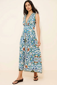 Farm Rio - Flora Tile Scallop Dress