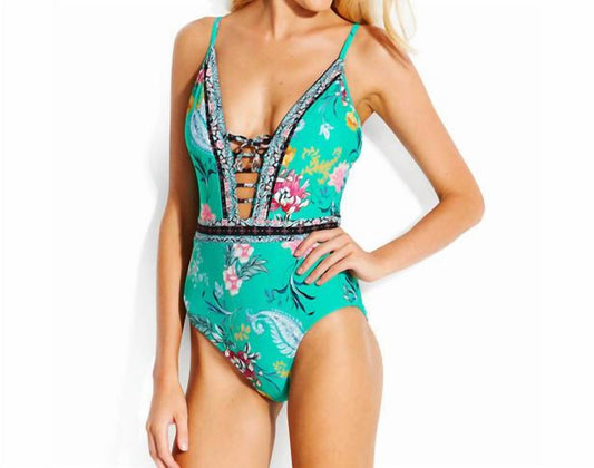 Seafolly - WATER GARDEN LACE UP ONE PIECE