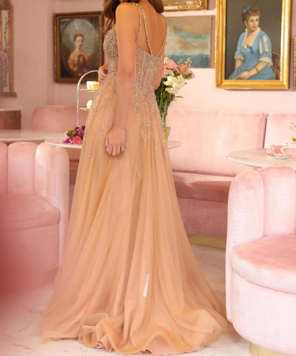 Ava Presley - Beaded A-Line Ballgown