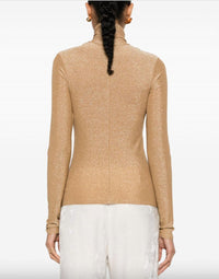 Forte Forte - Lurex Jersey Turtleneck T-shirt