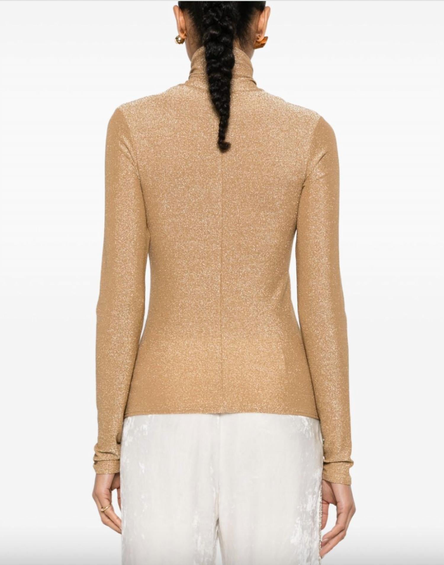 Forte Forte - Lurex Jersey Turtleneck T-shirt