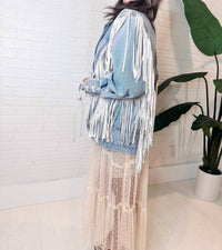 By Together Spotted Toole Layering Maxi Skirt in natural - women's skirt - alternate view
