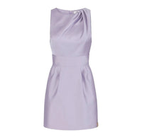Elisabetta Franchi - Draped Neck Sleeveless Satin Dress