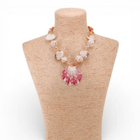 Bijoux Envie - Women's Coastal Beaded Seashell Necklace