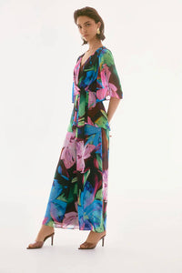 Joseph Ribkoff - CHIFFON FLORAL PRINT WIDE LEG PANTS