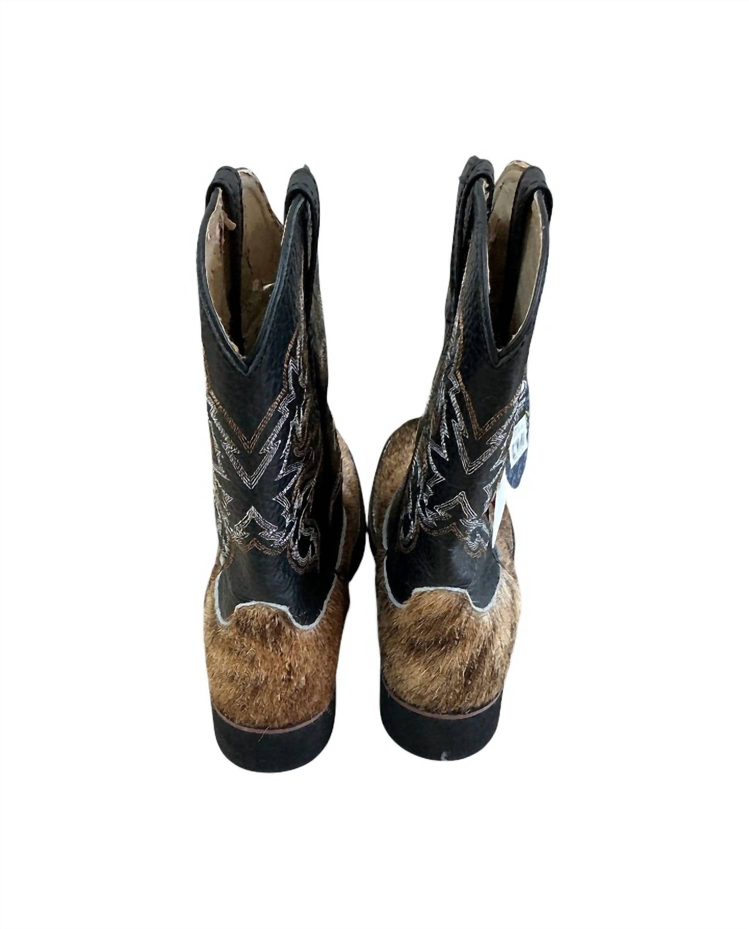 ROPER Women's On Hide Boot in dark hair - women's shoe - detail view