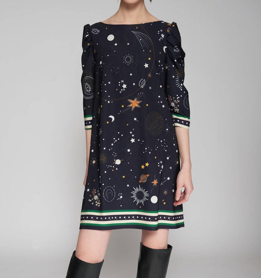 Vilagallo - Meg Cosmic Print Dress